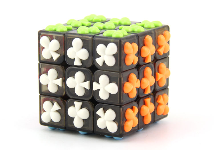 Three order black plum Yongjun cube 3 order cube shaped poker Christmas gift toys4