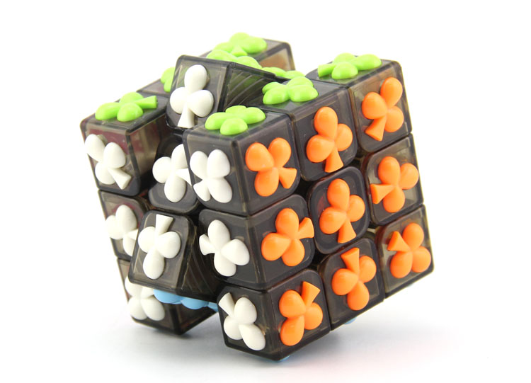 Three order black plum Yongjun cube 3 order cube shaped poker Christmas gift toys5