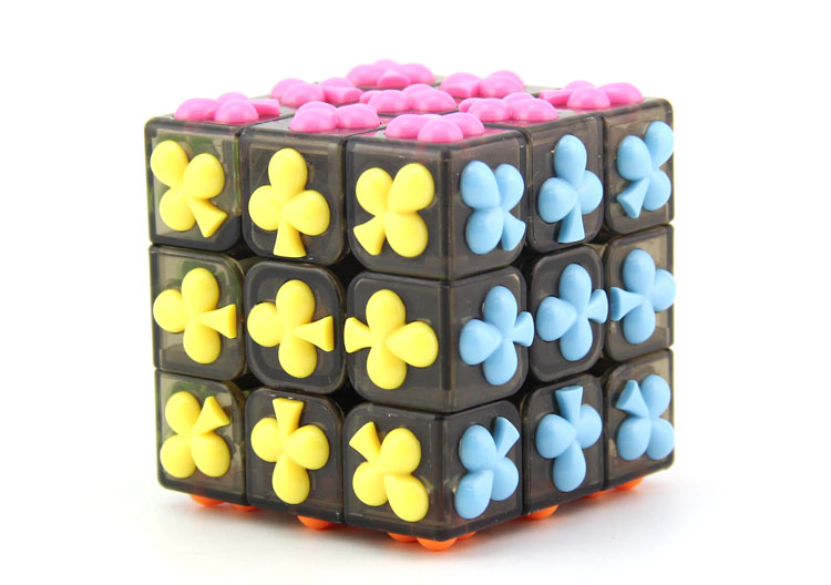 Three order black plum Yongjun cube 3 order cube shaped poker Christmas gift toys3