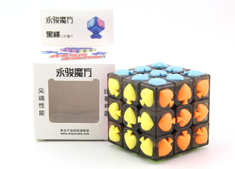Ennova three order black Poker 3 order spades cube shaped cube Christmas gift toys2