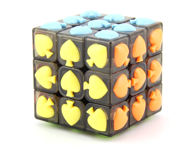 Ennova three order black Poker 3 order spades cube shaped cube Christmas gift toys3