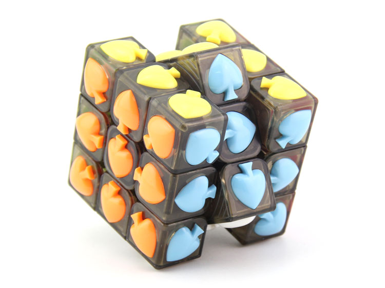 Ennova three order black Poker 3 order spades cube shaped cube Christmas gift toys6