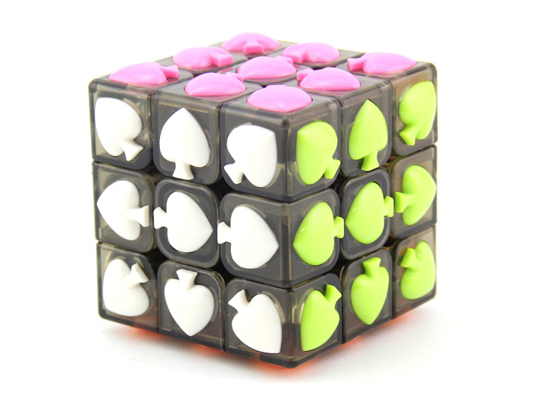 Ennova three order black Poker 3 order spades cube shaped cube Christmas gift toys4