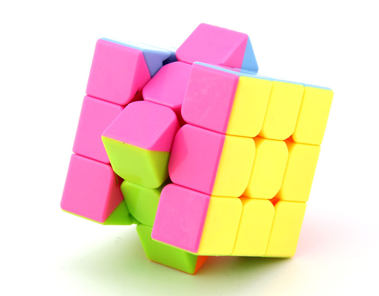 [magic culture, Hualong three pink color] Hualong three magic cube competition racing magic cube5