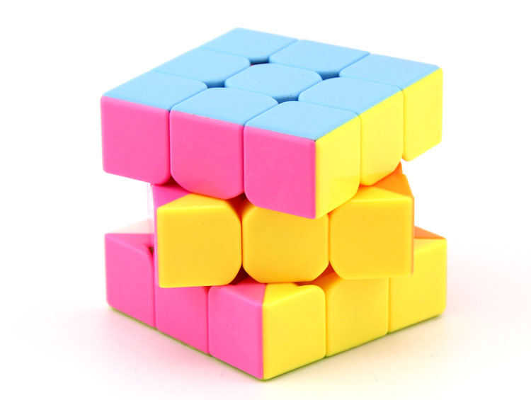 [magic culture, Hualong three pink color] Hualong three magic cube competition racing magic cube4