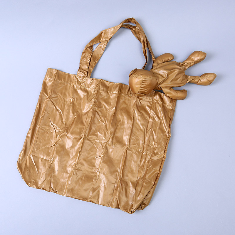 Small bear collection style environmental bag fashion simple pure color portable environmental bag lovely bag GY624
