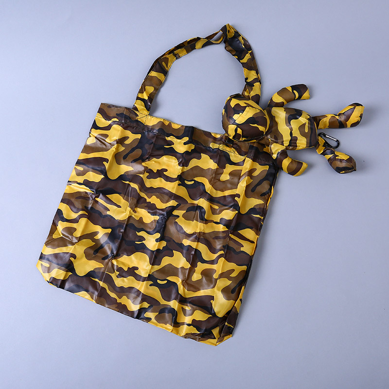 Small bear collection style environmental bag fashion simple camouflage portable environmental bag lovely bag GY554