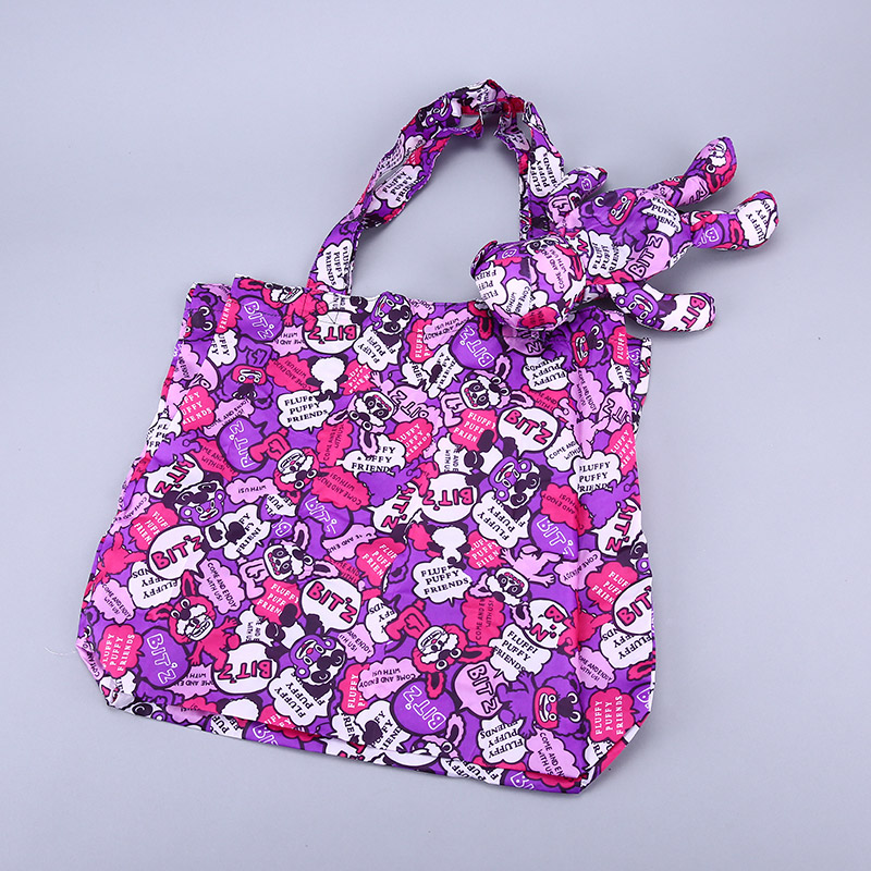 Small bear collection style environmental bag fashion, creative pattern, portable environmental bag, lovely bag GY334