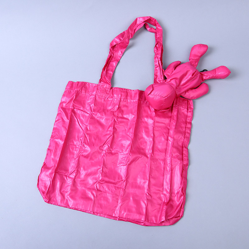 Small bear collection style environmental bag fashion simple pure color portable environmental bag lovely bag GY674