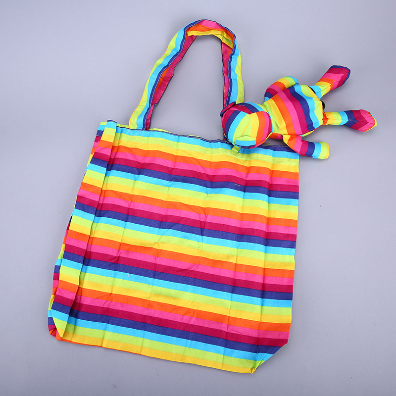 Small bear collection style environmental bag fashion creative stripes portable environmental bag lovely bag GY194