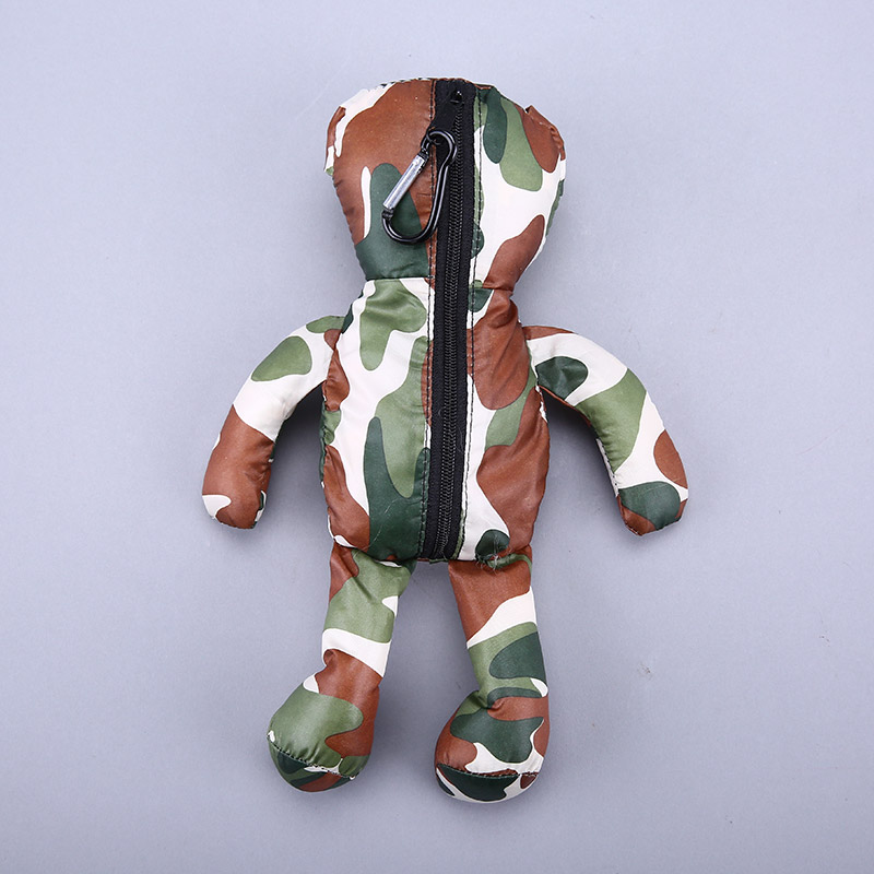 Small bear collection style environmental bag fashion creative camouflage portable environmental bag lovely bag GY302