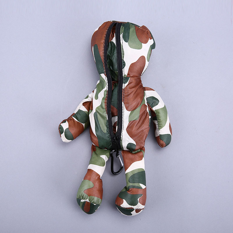 Small bear collection style environmental bag fashion creative camouflage portable environmental bag lovely bag GY303