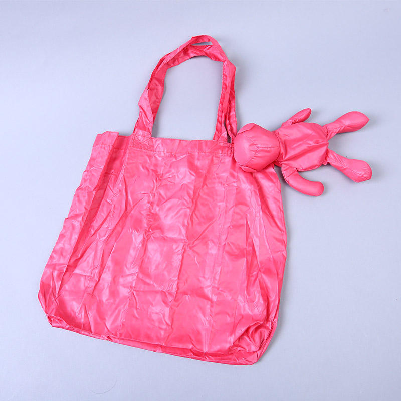 Small bear collection style environmental bag fashion simple pure color portable environmental bag lovely bag GY764
