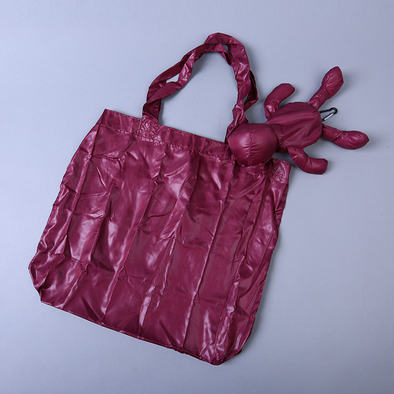 Small bear collection style environmental bag fashion simple pure color portable environmental bag lovely bag GY614