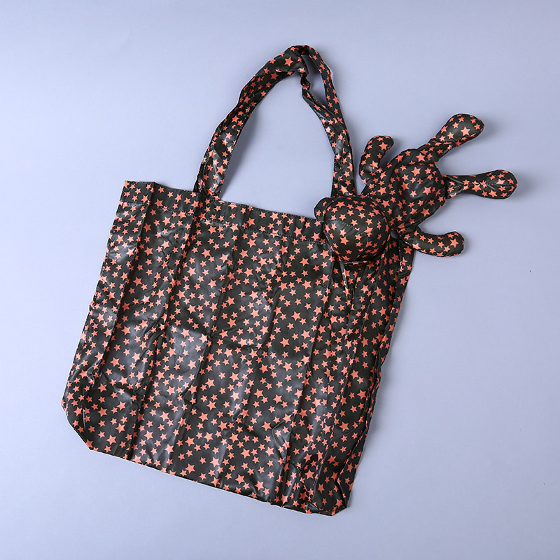 Small bear collection style environmental bag fashion simple small five star pattern portable environmental bag lovely bag GY504