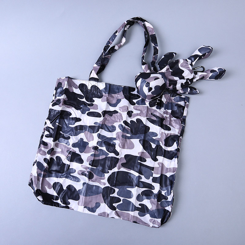 Small bear collection style environmental bag fashion simple camouflage portable environmental bag lovely bag GY544