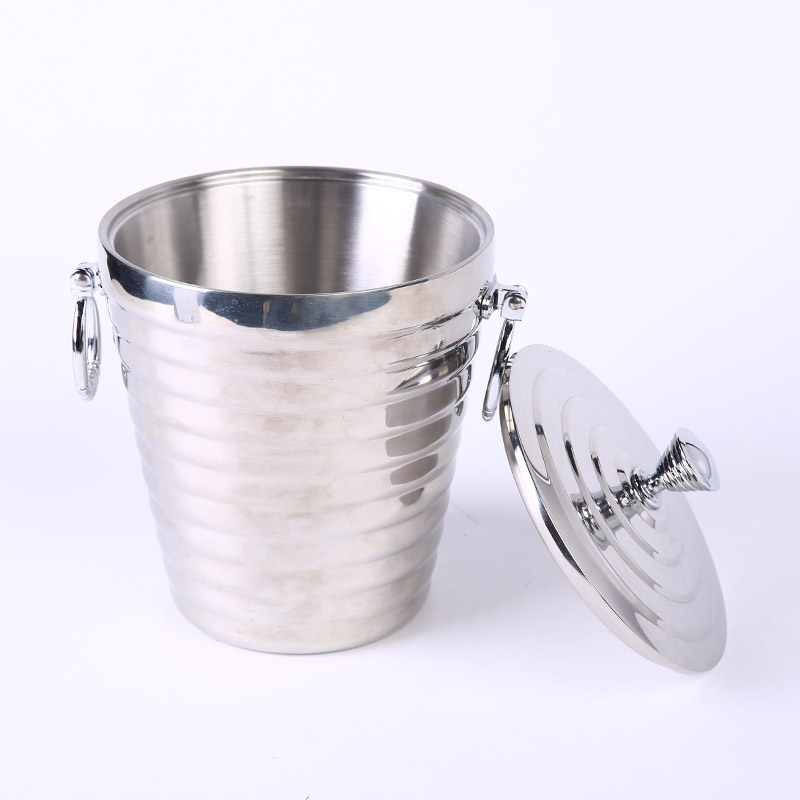 Stainless steel 1L thread ice bucket / ice bucket with ice bucket of ice bucket ZS045