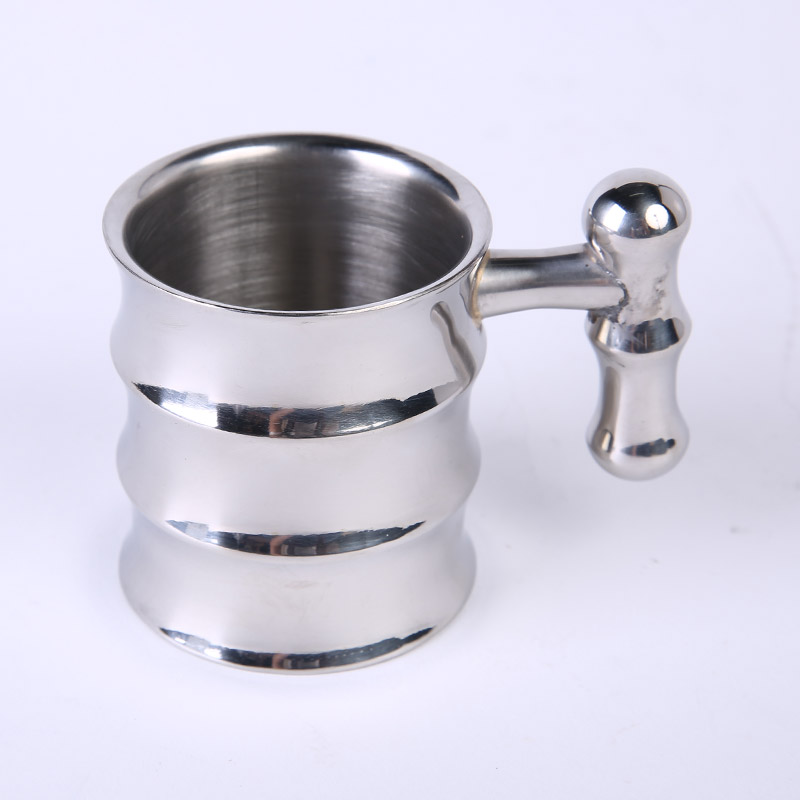 Slub cup high grade stainless steel creative bamboo cup tea cup coffee cup ZS131