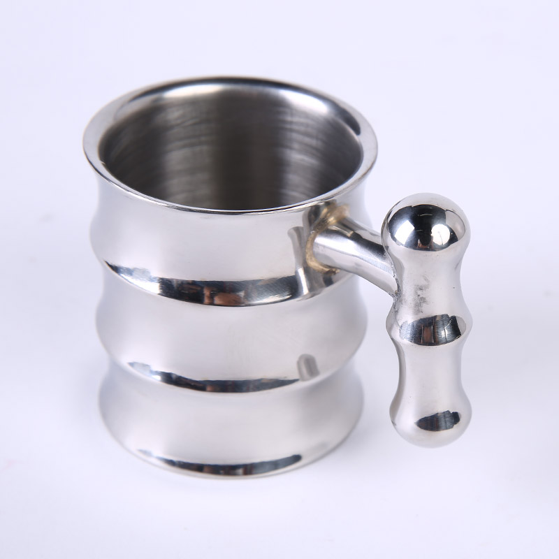 Slub cup high grade stainless steel creative bamboo cup tea cup coffee cup ZS133