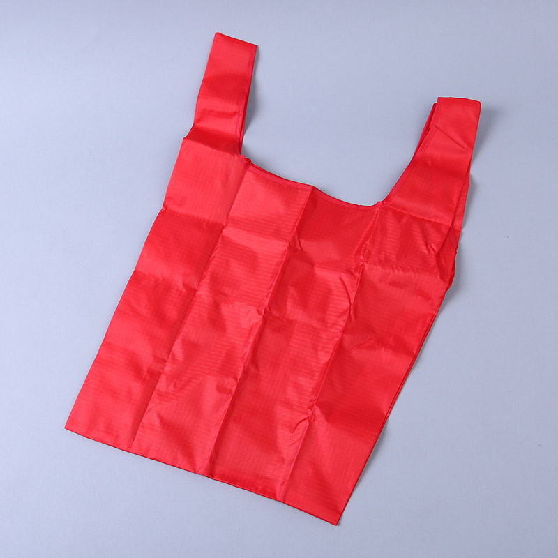 Foldable collection type environmental bag fashion simple and pure color portable vest GY915