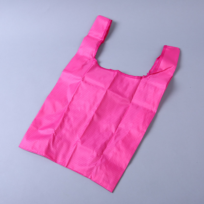 Foldable collection type environmental bag fashion simple and pure color portable vest GY925