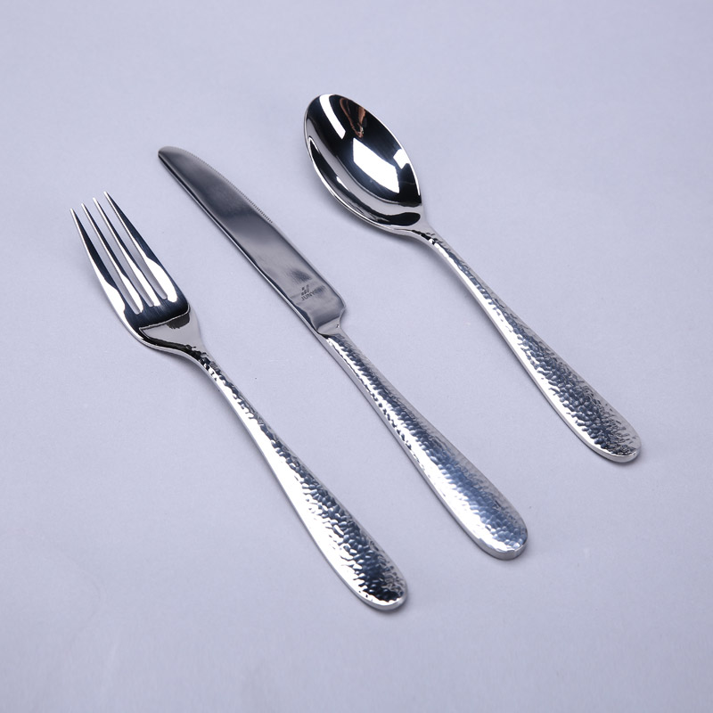 Flat hammer entrees spoon knife and fork knife spoon three pieces of steak knife and spoon fork knife ZS30 package1