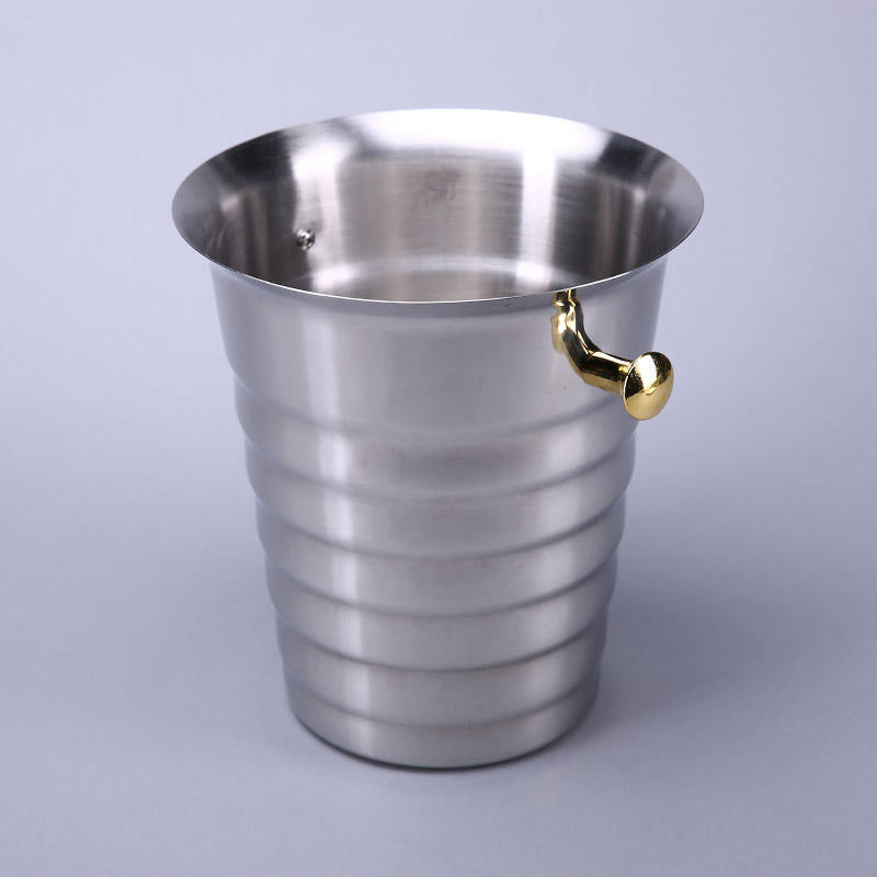 Corrugated European bucket (Jin Er) whorled silver ear champagne bucket ice wine bucket ZS382