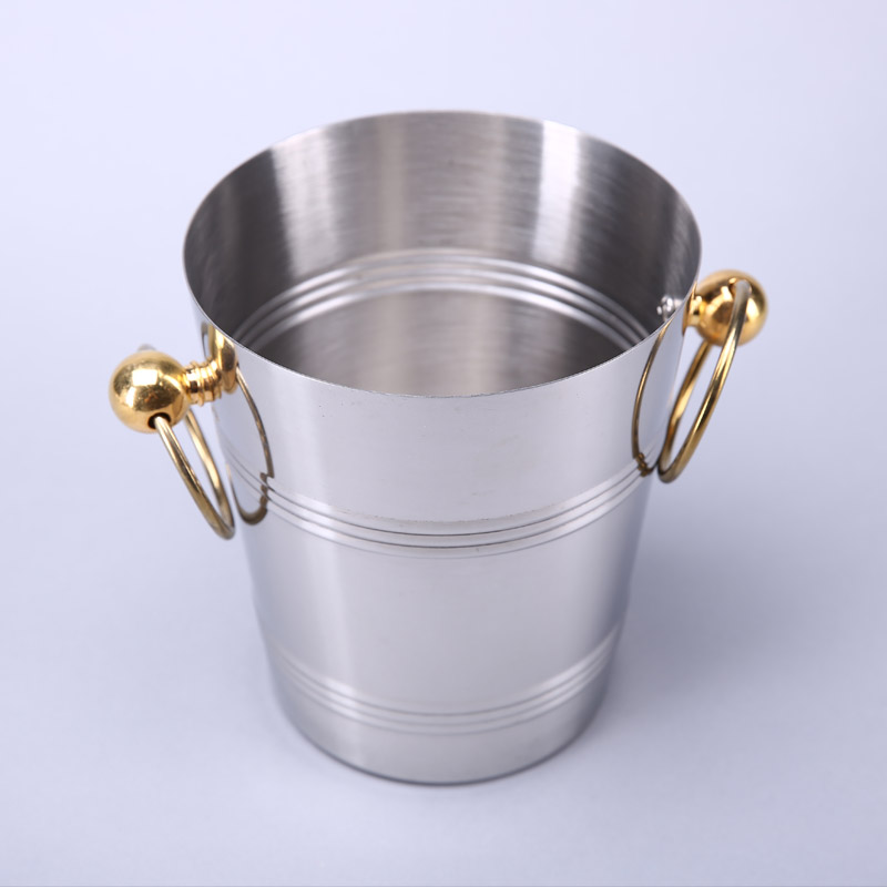 Straight edge luxury bucket (Jin Er) color dining hall of high-grade metal bar decoration Decor wine barrel ZS361