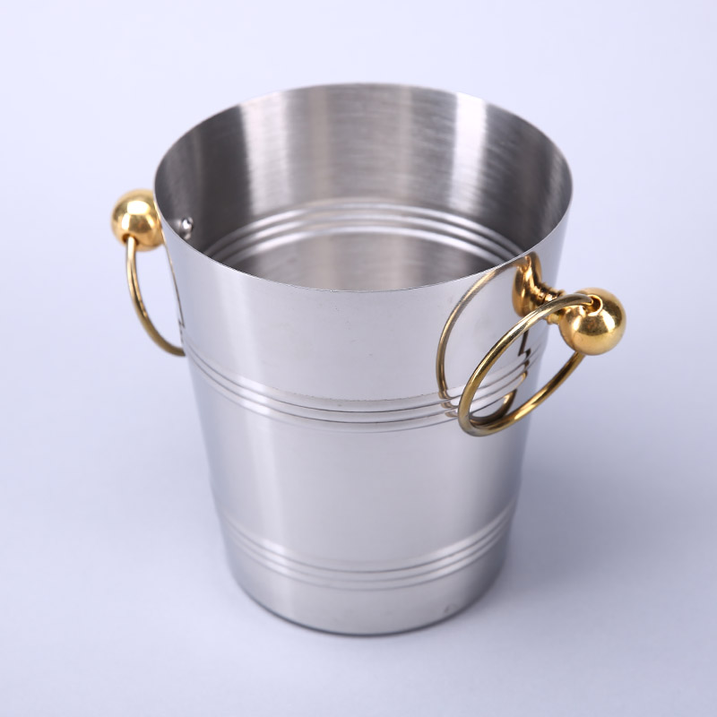 Straight edge luxury bucket (Jin Er) color dining hall of high-grade metal bar decoration Decor wine barrel ZS362