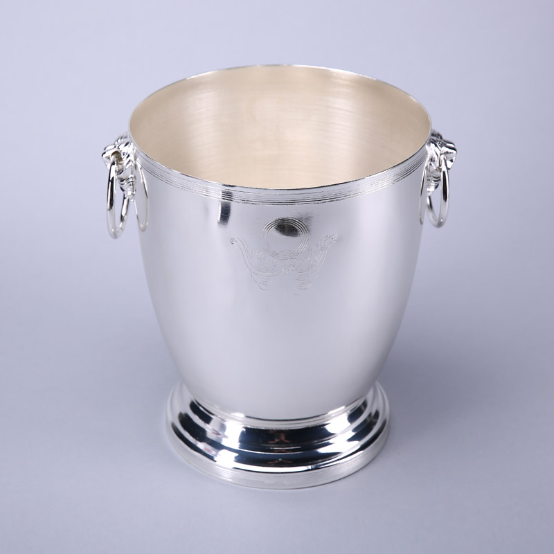 Silvered European ice bucket stainless steel ice bucket red wine bucket ice bucket champagne bucket ZS411