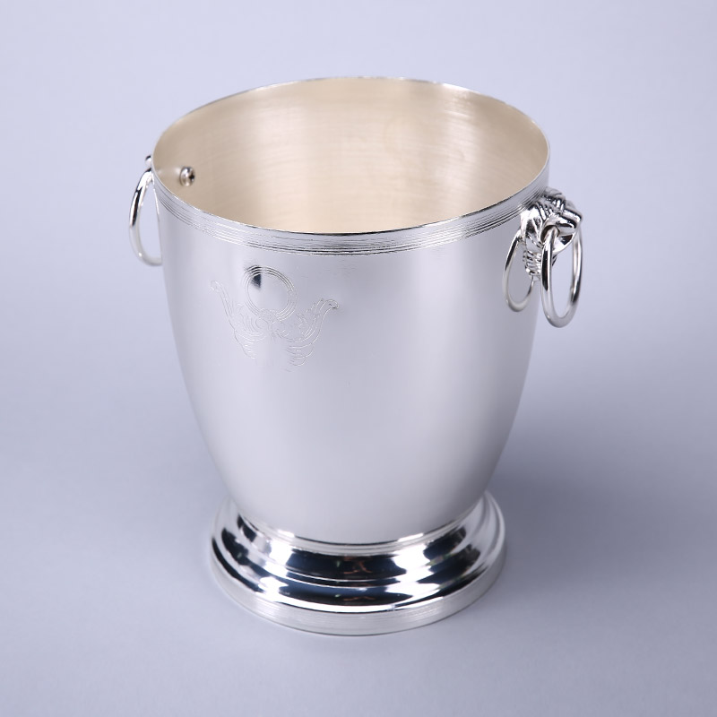 Silvered European ice bucket stainless steel ice bucket red wine bucket ice bucket champagne bucket ZS413