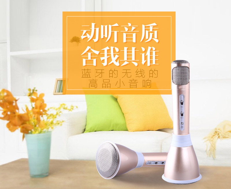 Mobile phone KTV sing karaoke Baozhang microphone Bluetooth wireless microphone QX101