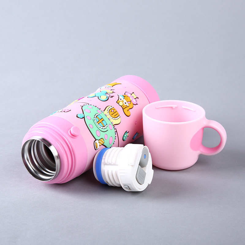 Cup cover portable thermal insulation Cup cartoon children heat preservation water cup water pot SFL2133