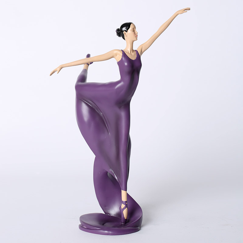 Purple ballet dancer British Ballet Dance Diva simple ornaments Home Furnishing decoration 030042