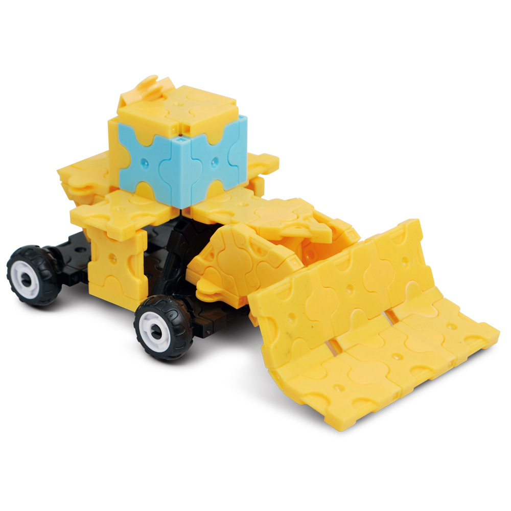 Small bee magic blocks project car general mobilization suit 3D building blocks toy gift puzzle toy4