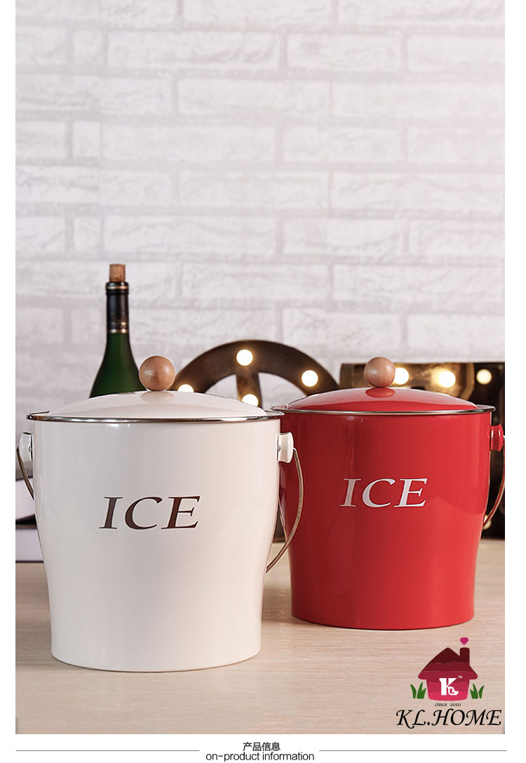 Carrier classic European style iron ice bucket bar KTV champagne bucket ice bucket outdoor red wine ice bucket T686 package1