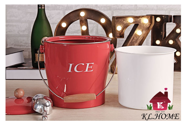 Carrier classic European style iron ice bucket bar KTV champagne bucket ice bucket outdoor red wine ice bucket T686 package8