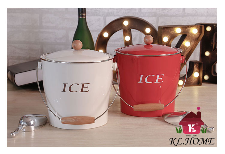 Carrier classic European style iron ice bucket bar KTV champagne bucket ice bucket outdoor red wine ice bucket T686 package11