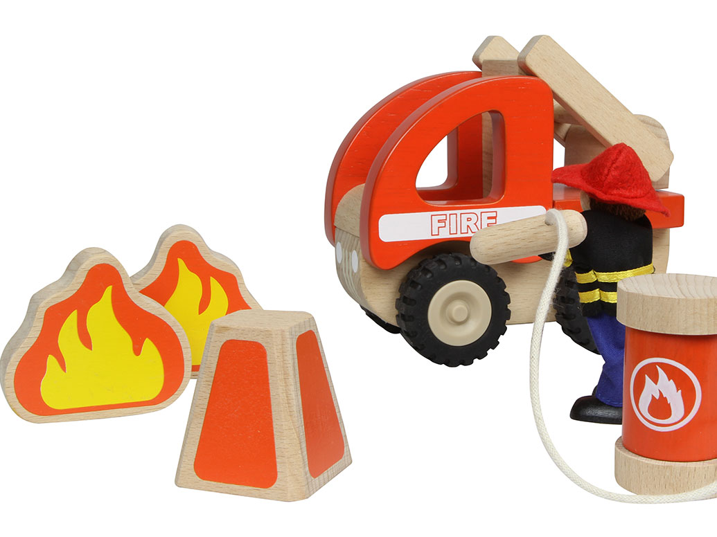 Masterkidz beiside small wooden fire station game toys5