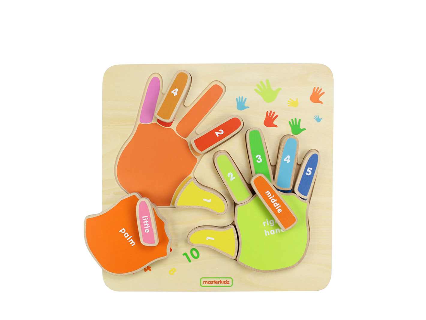 Bethd's Wooden finger palms learning collage game toys2