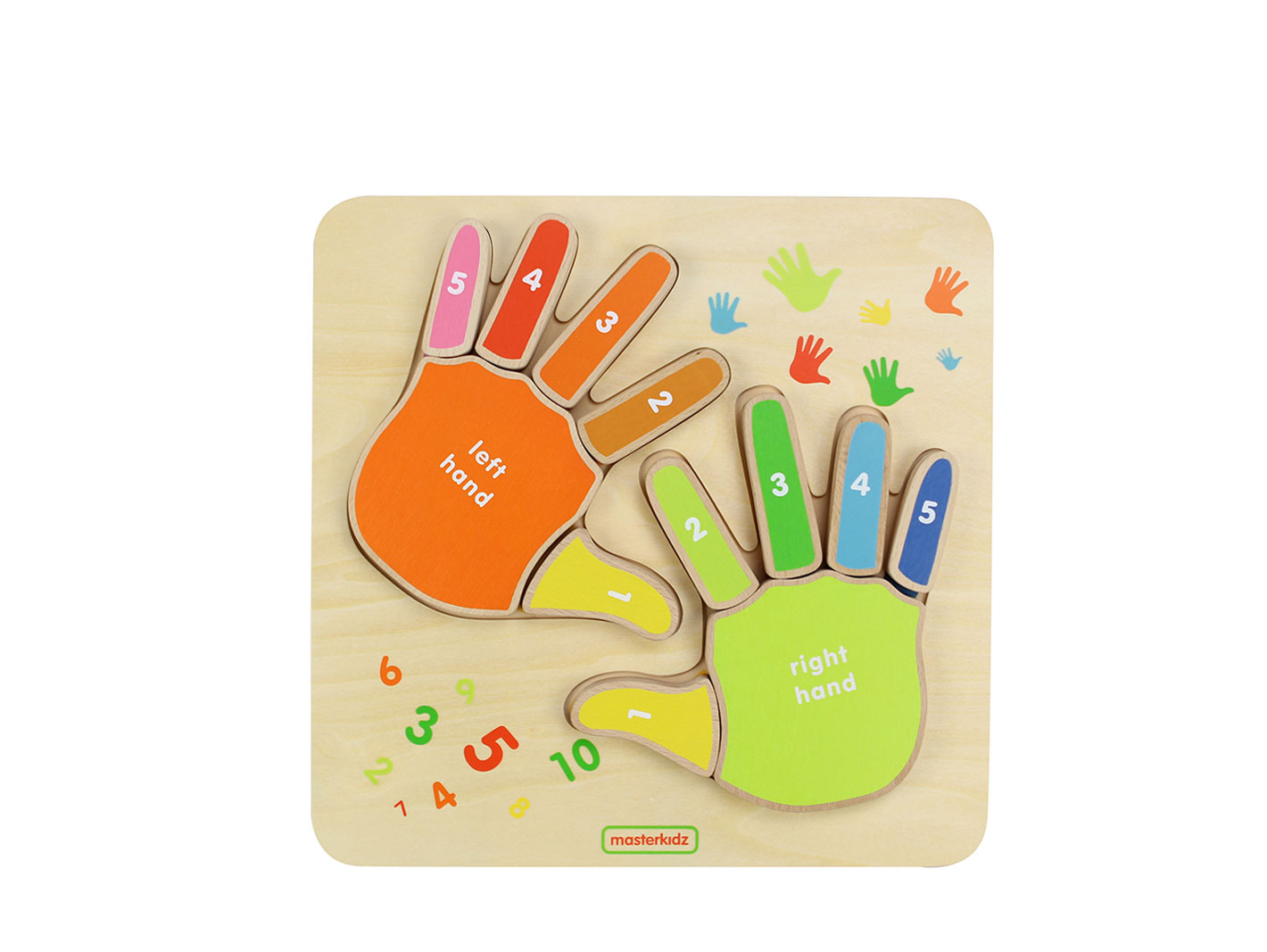 Bethd's Wooden finger palms learning collage game toys1
