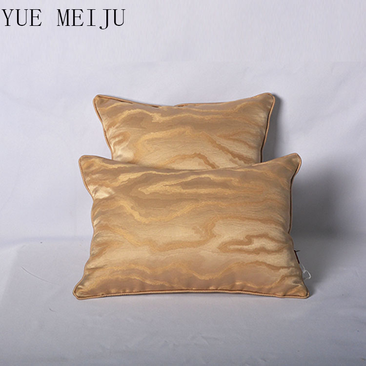 Yue Mei Ju new modern retro model room sofa pillow bright yellow blue color4