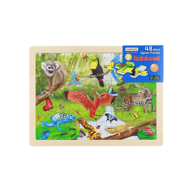 48 pieces of wood block jigsaw in Bethd's rainforest2