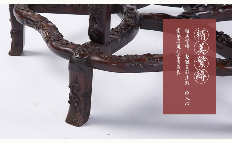 Tian Gong mahogany inlaid marble table, in the late Qing Dynasty (excluding tax)5