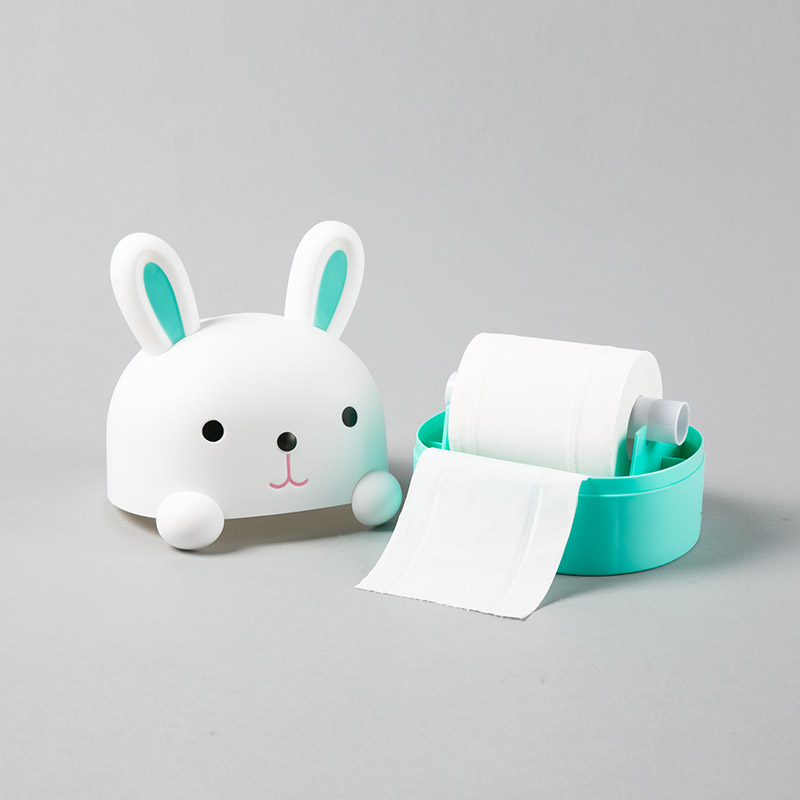 Western simplified cartoon rabbit paper towel box decoration box5