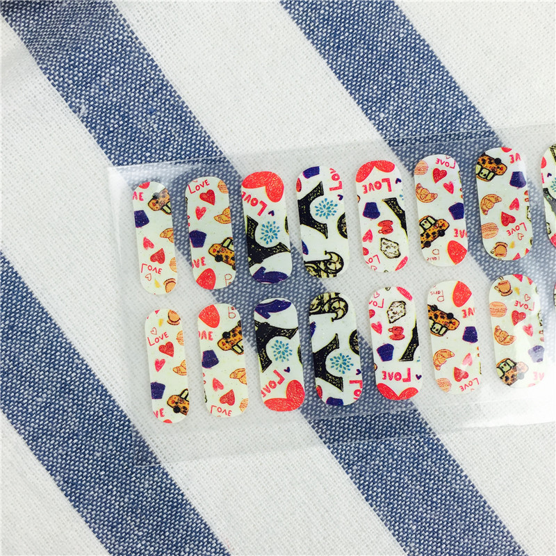2017 the latest Tay nail sticker and sticker all paste environmental protection nail polish WMT0072