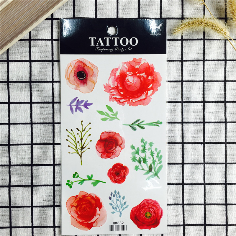 2017 new tattoo stickers for men and women waterproof and durable small fresh and fresh sexy body painting simulation tattoo paper3