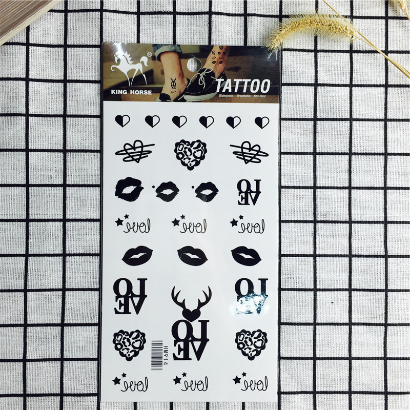 2017 new tattoo stickers for men and women waterproof and durable small fresh and fresh sexy body painting simulation tattoo paper3