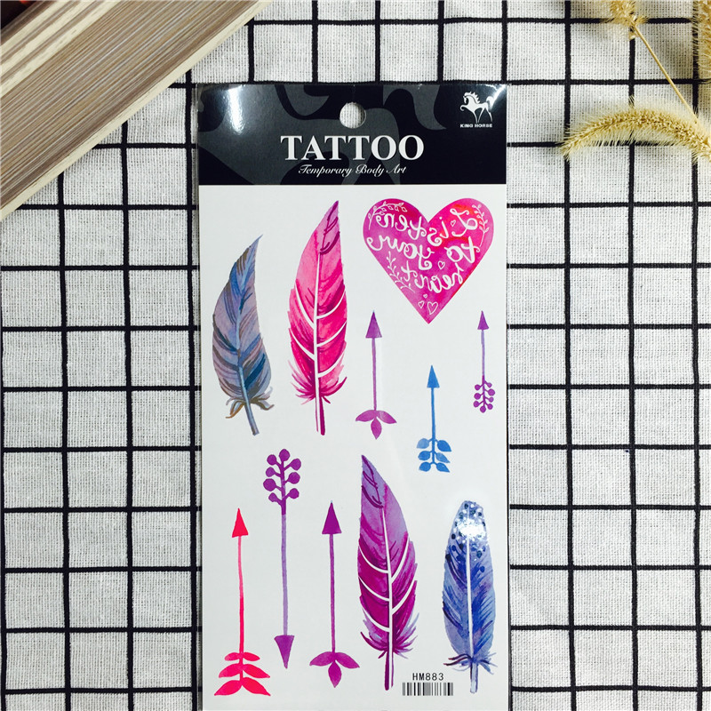 2017 new tattoo stickers for men and women waterproof and durable small fresh and fresh sexy body painting simulation tattoo paper3