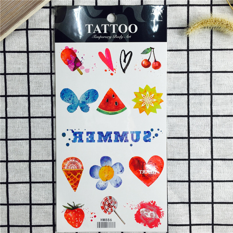 2017 new tattoo stickers for men and women waterproof and durable small fresh and fresh sexy body painting simulation tattoo paper3